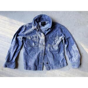 Sanctuary Blue Button Over Sized Shirt